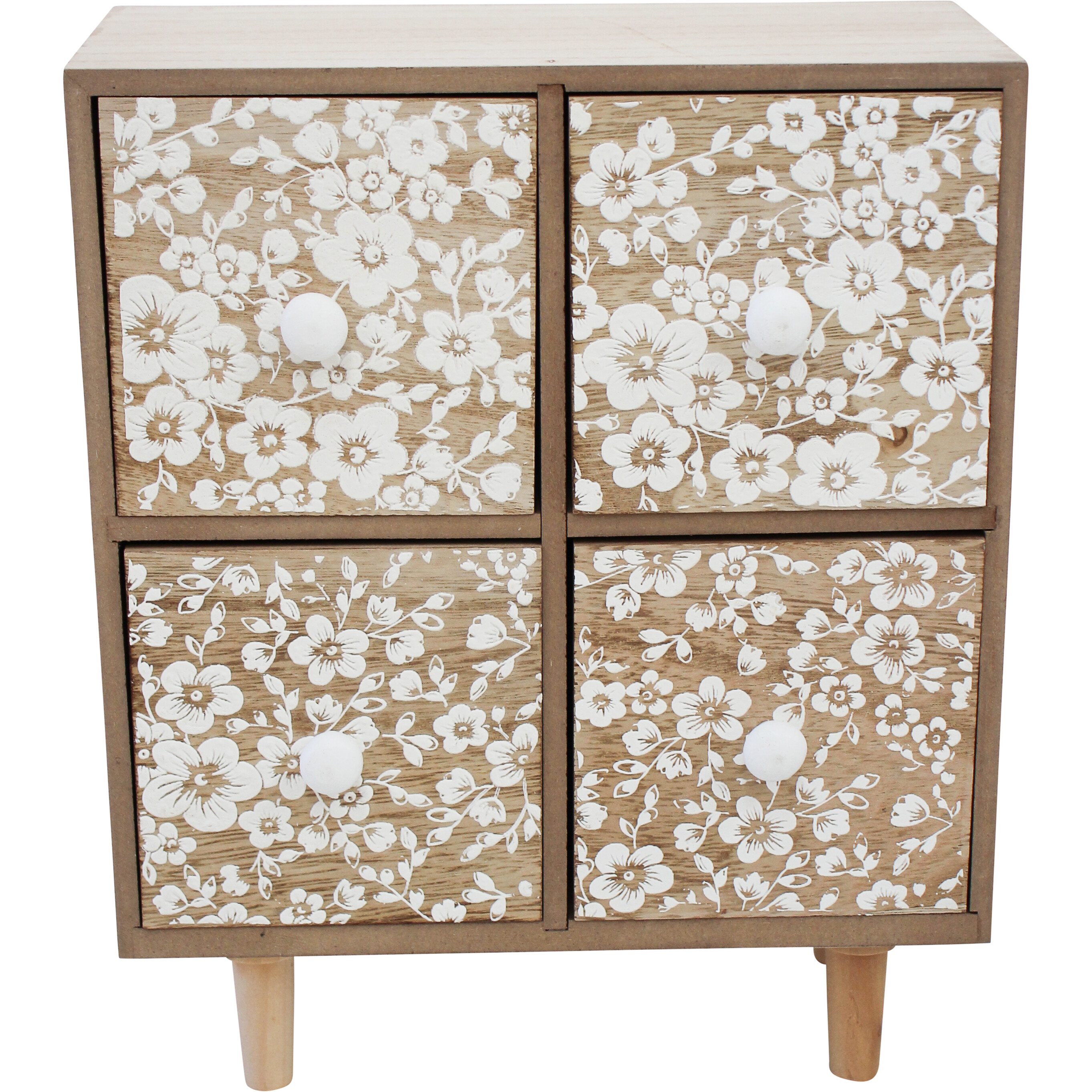 Drawers Floral White