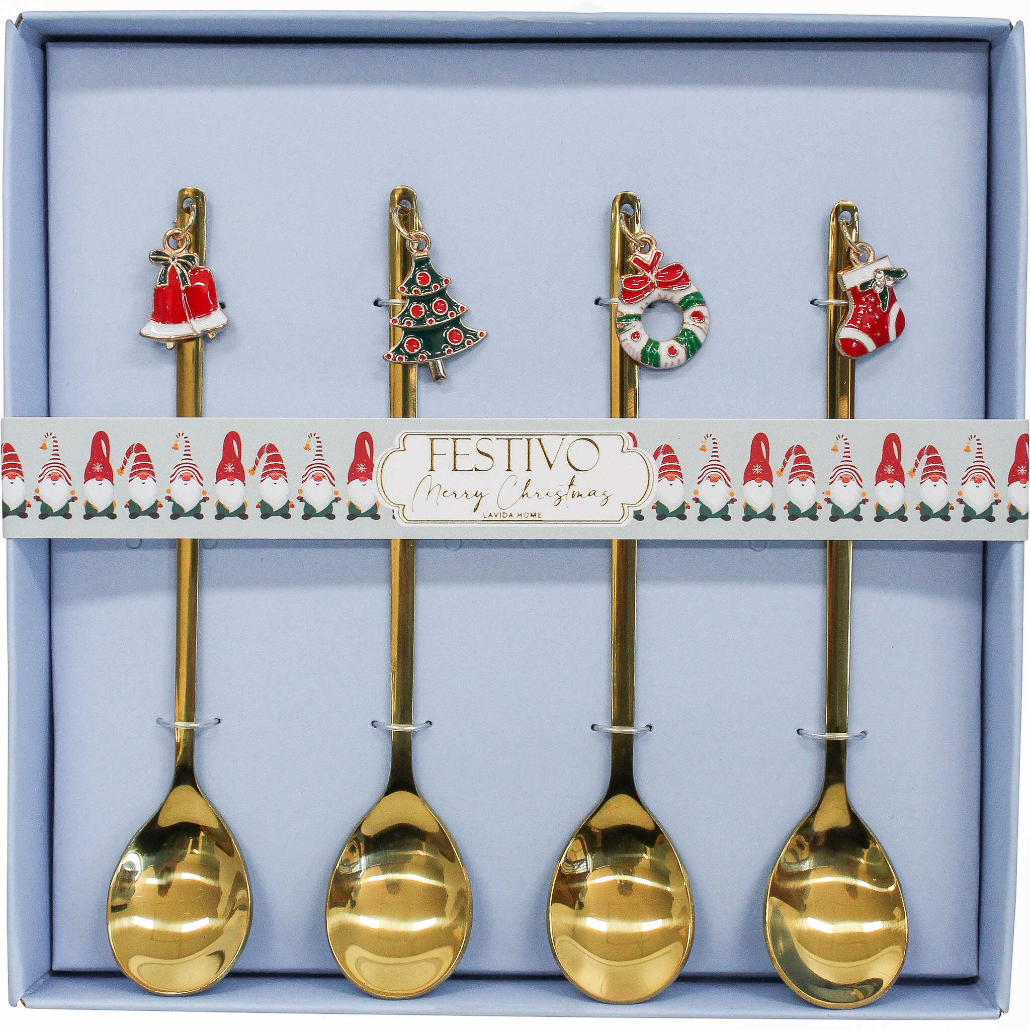 Teaspoon S/4 Christmas Charm