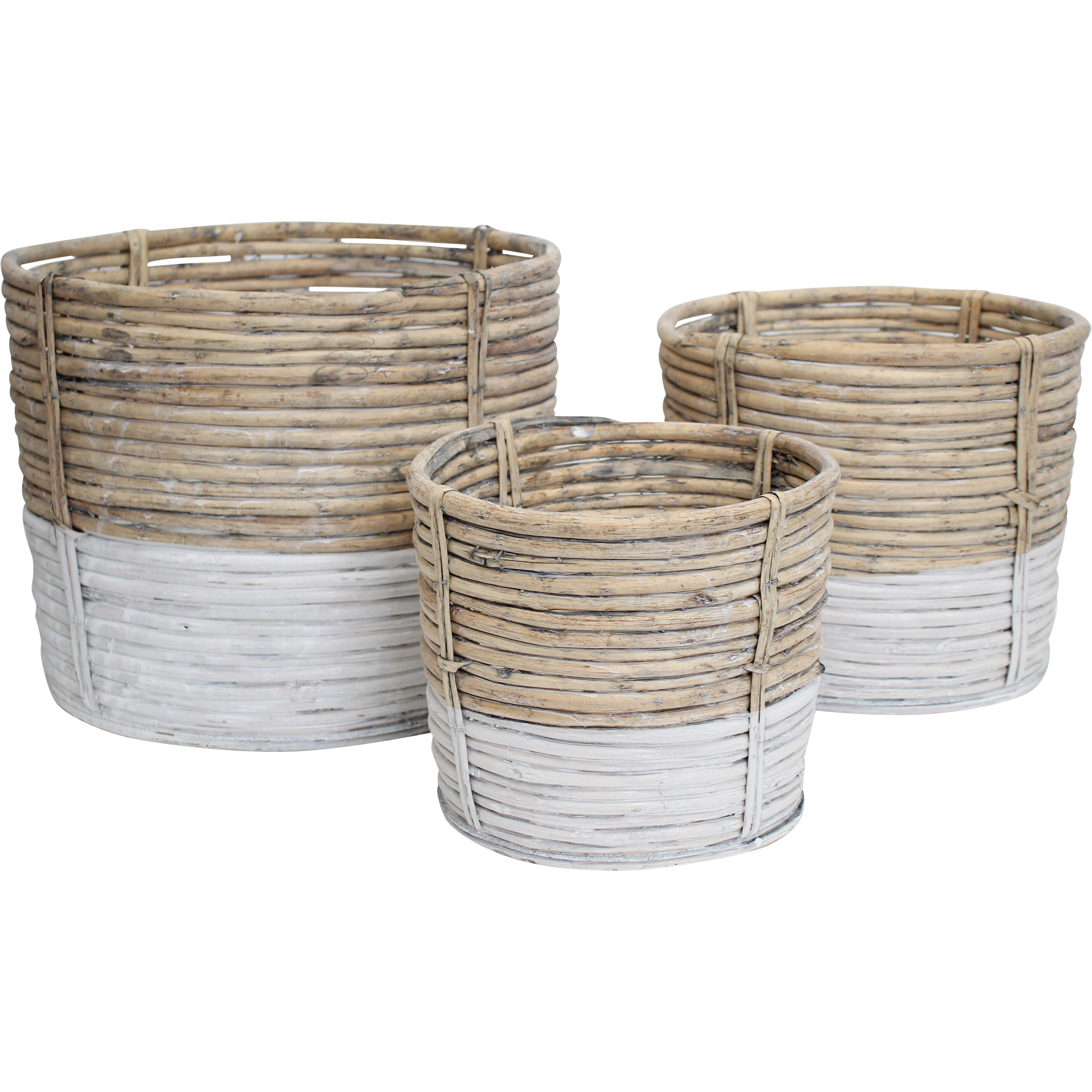 Planter Round Willow S/3