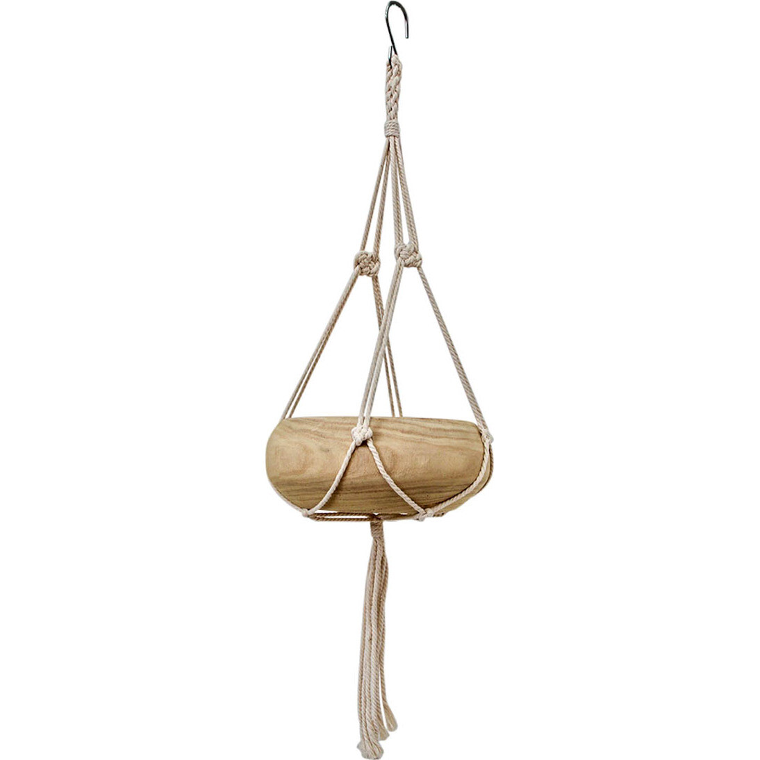 Hanging Macrame Bowl Low