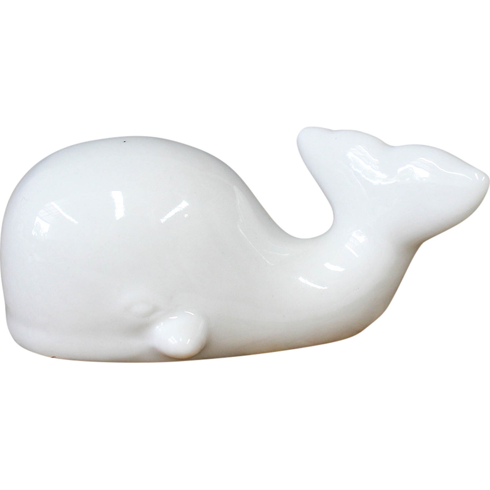 Whale Decor Sml White