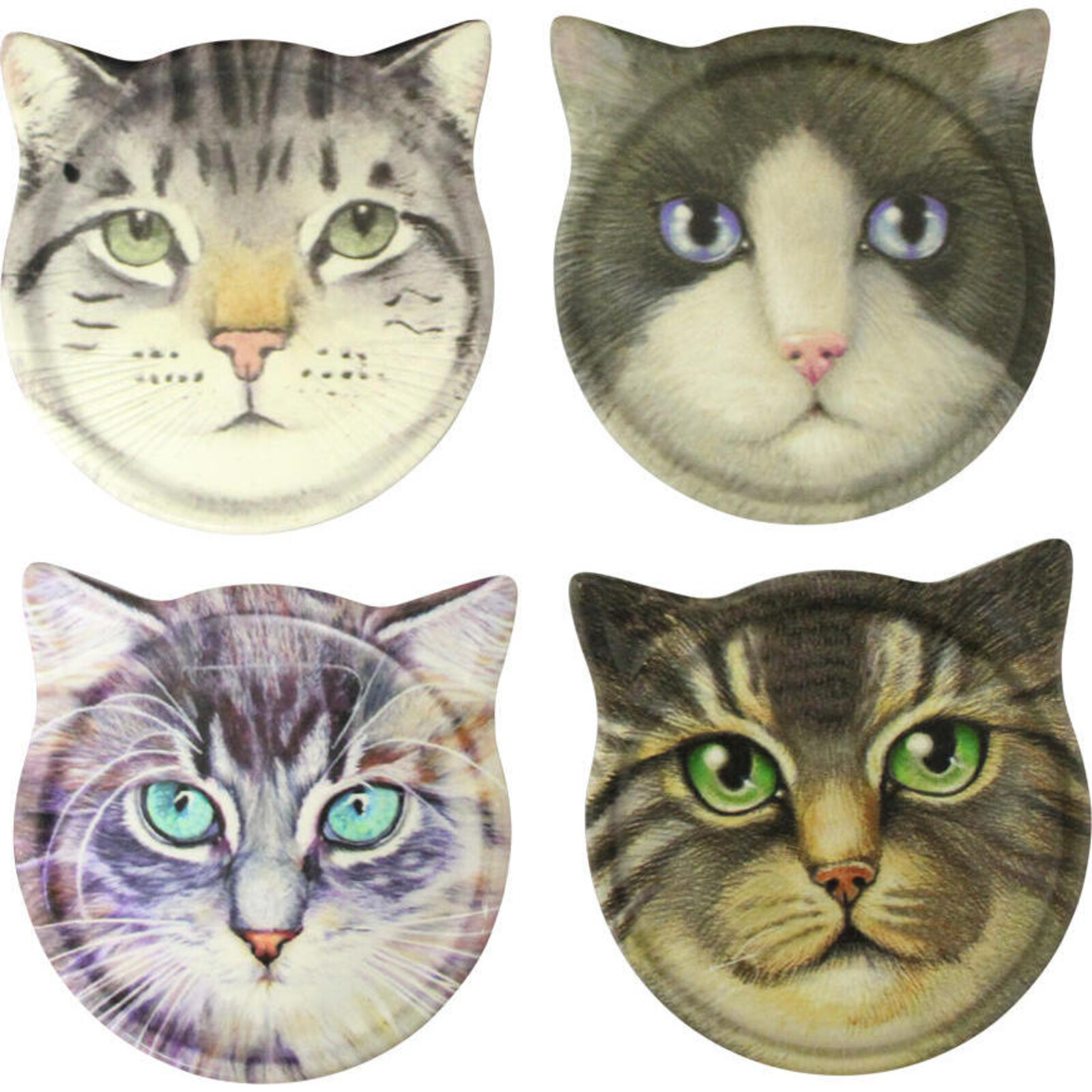 Coaster Cat Ears Assorted Designs