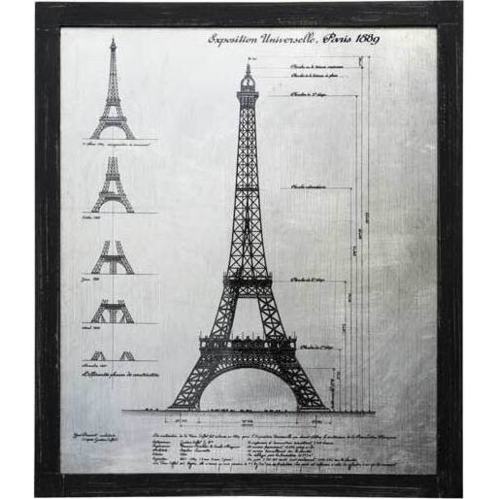 Metal Print Eiffel Build