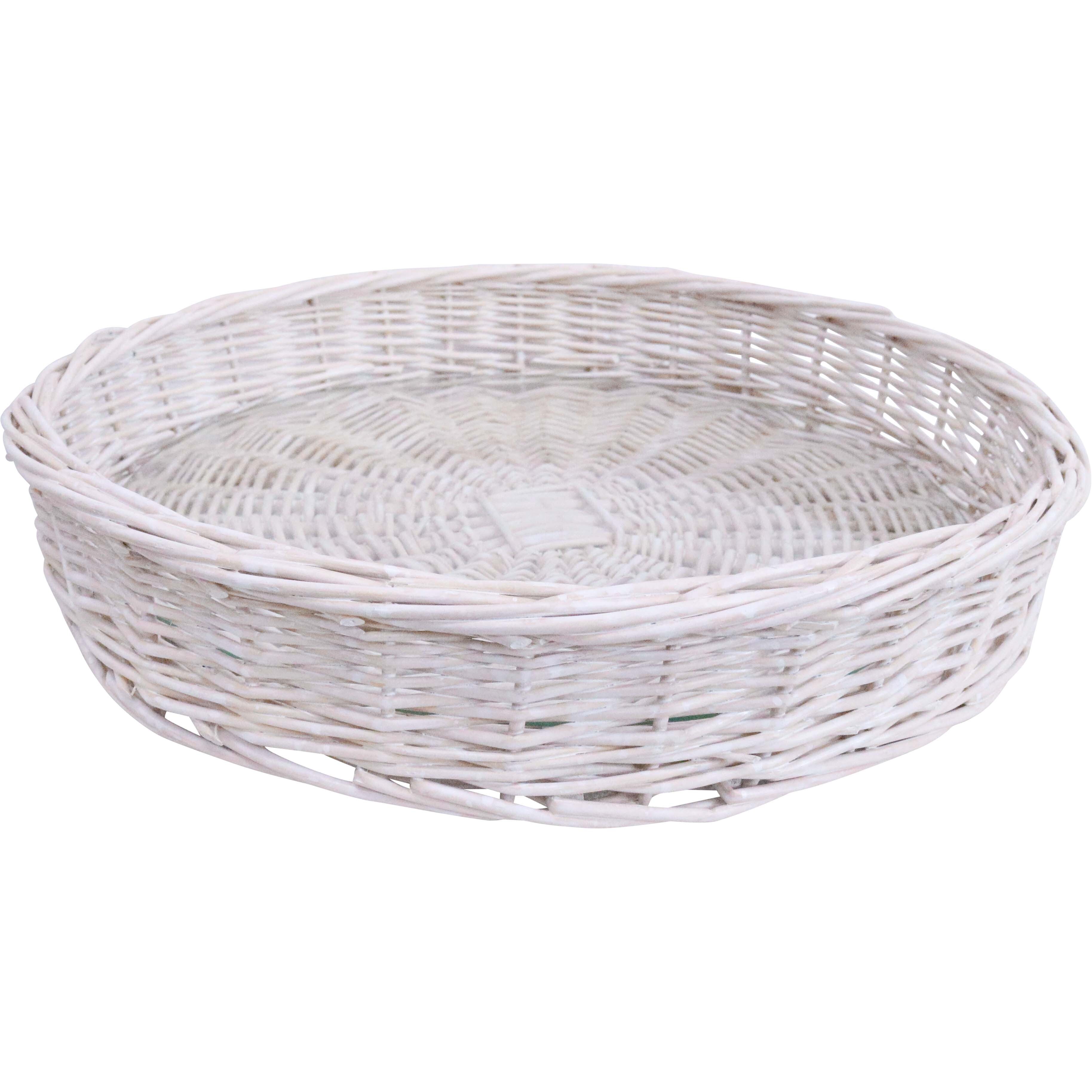 Tray Wicker Round Saint Tropez