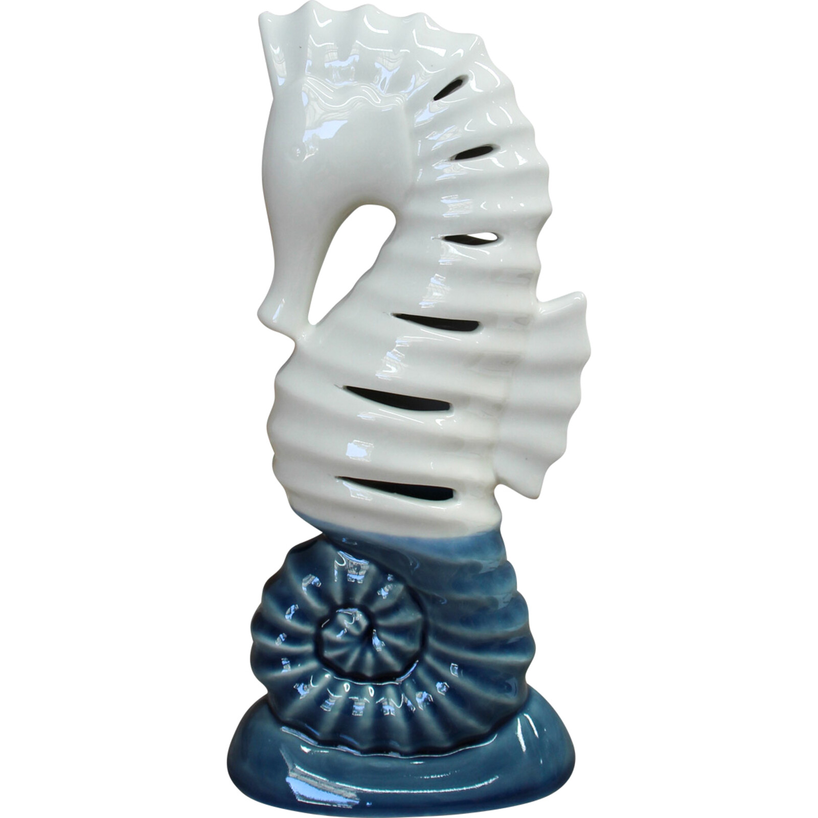 LED Seahorse Blue/ White