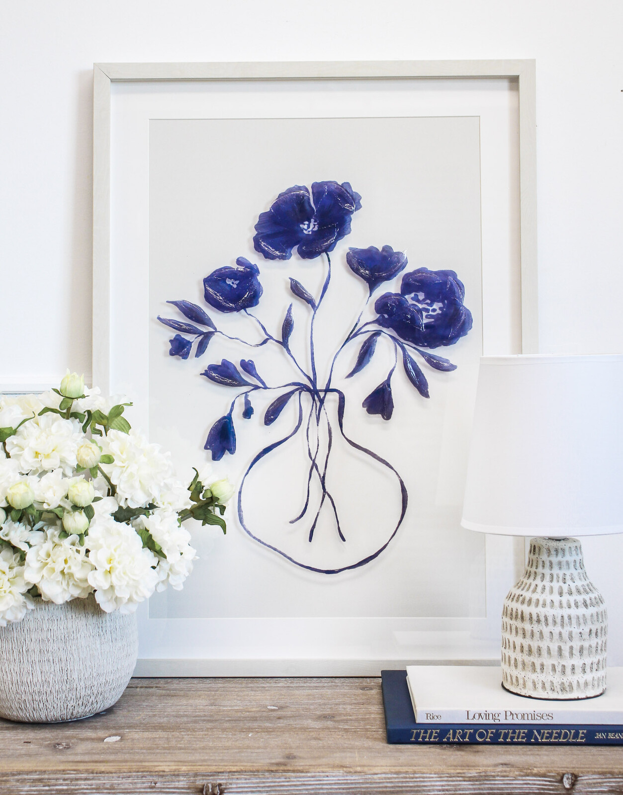 Framed Print Blue Vase