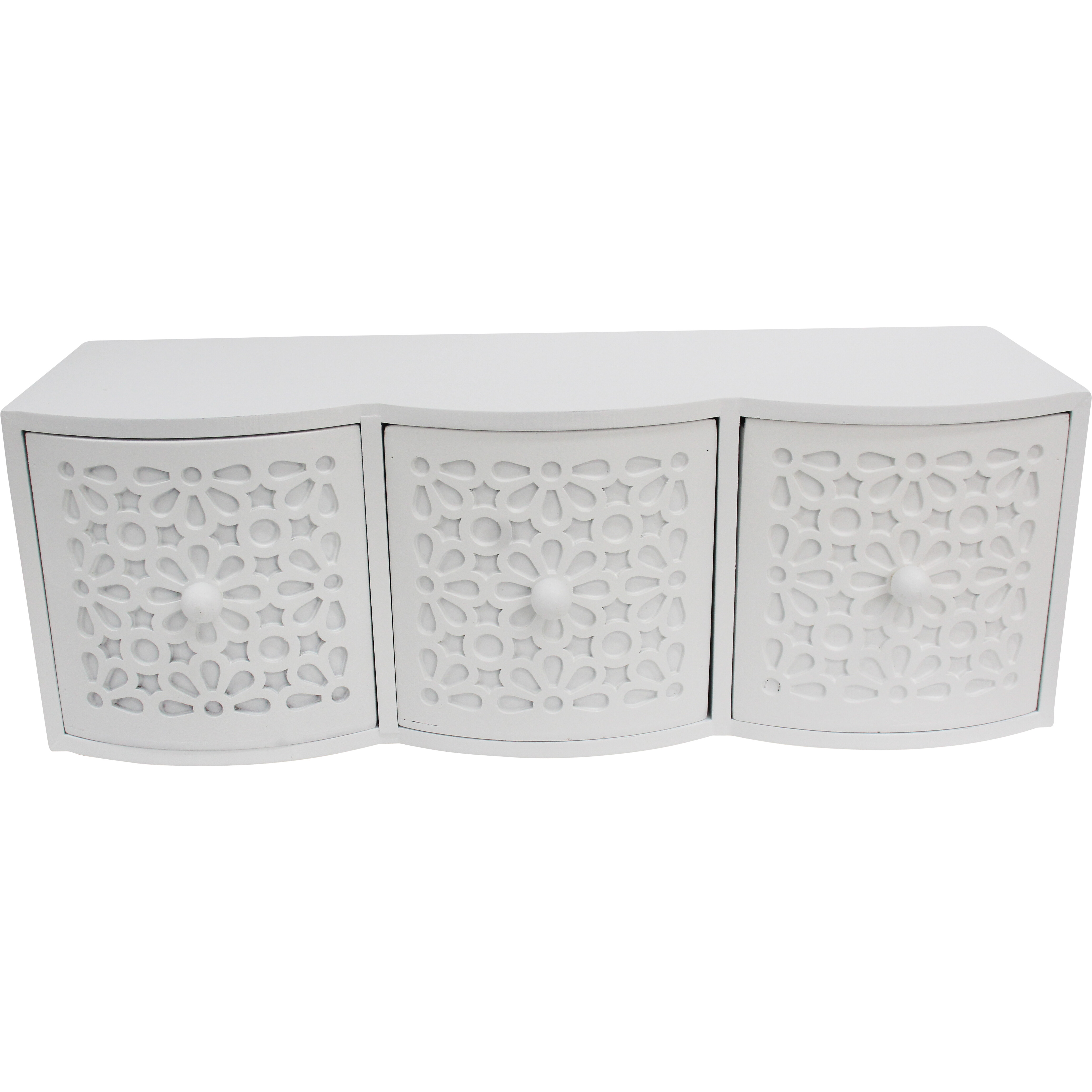 Drawers Ornate 3 White