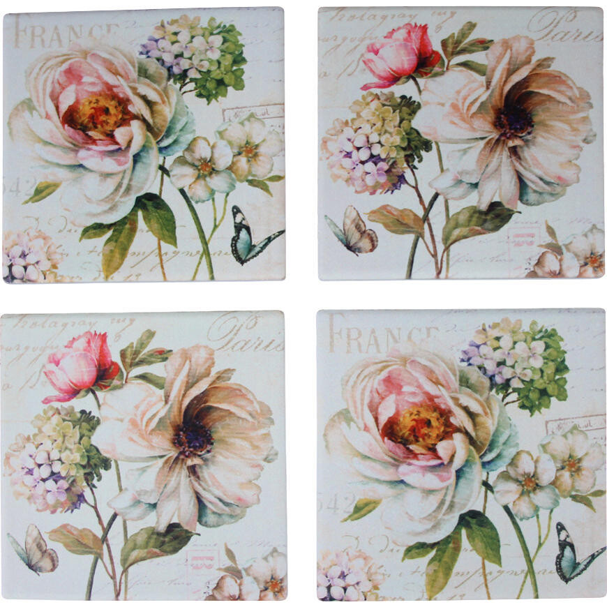 Coaster Regal Roses S/4