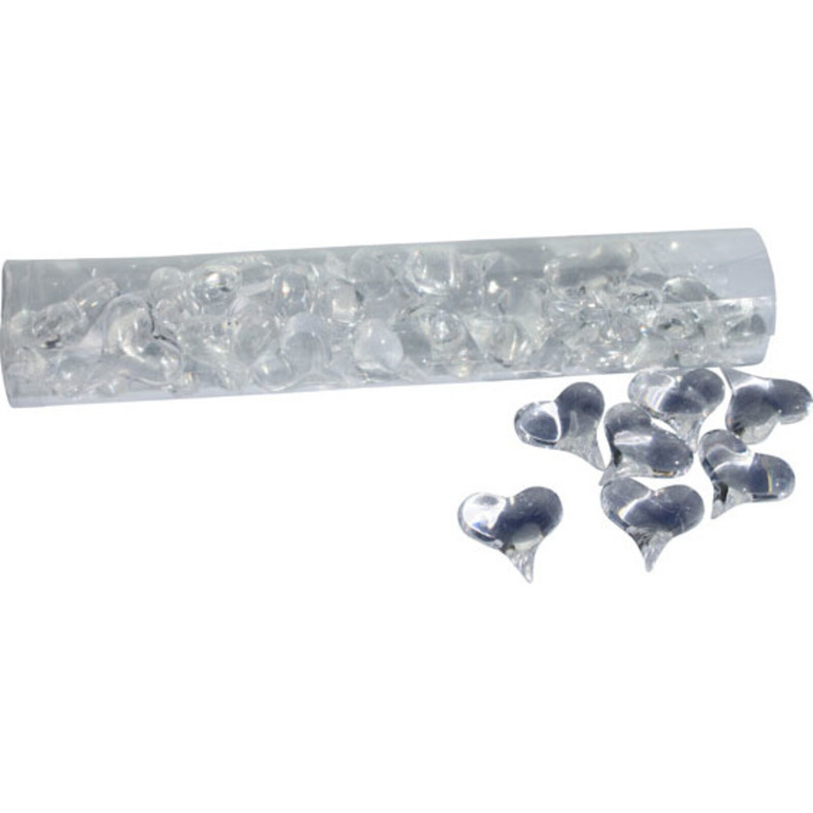 Pointy Heart Stones - Clear