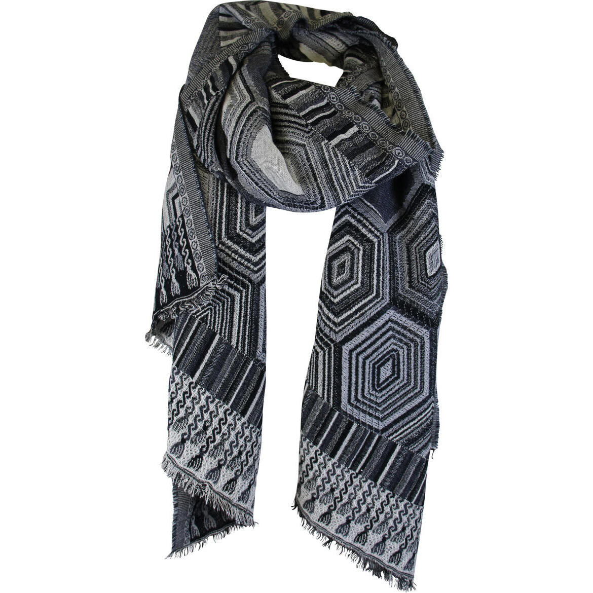 Scarf Geometric BW