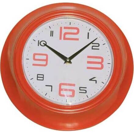 Clock Bold Red