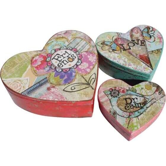 Heart Boxes - Colour Collage