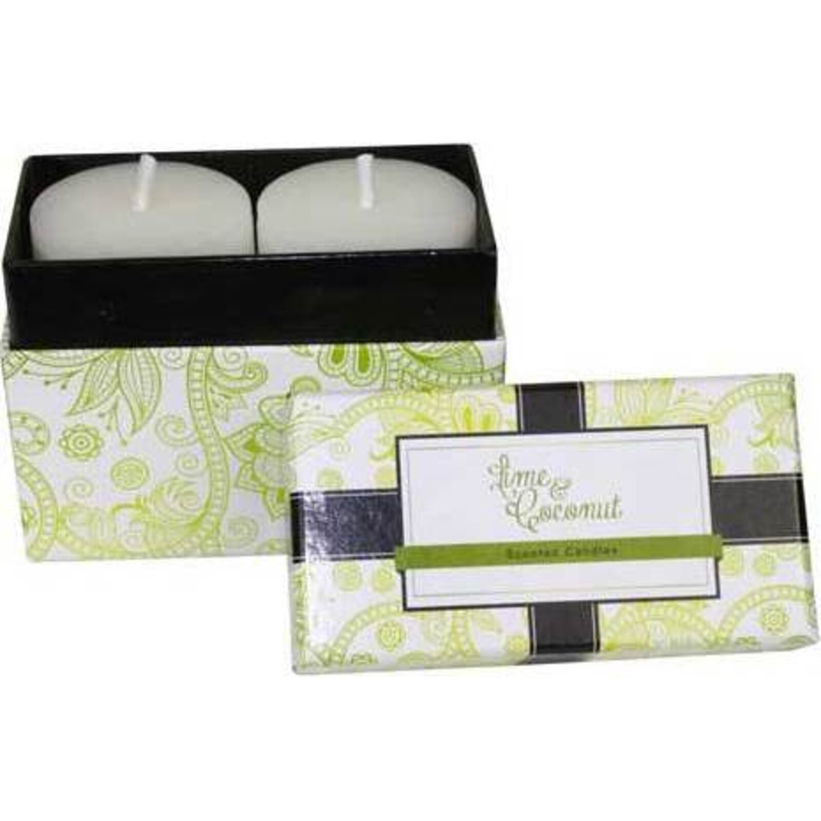 Lime and Coconut Boxed Candle S/2