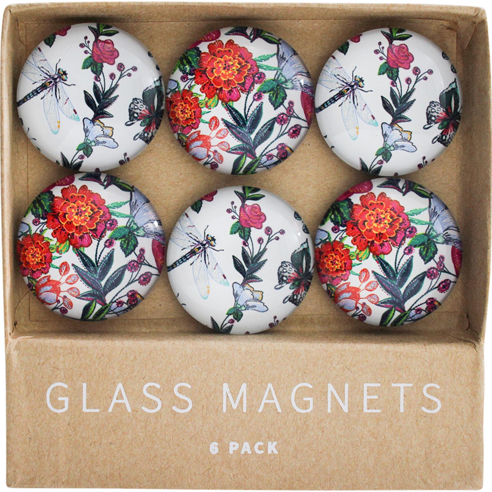 Glass Magnets Tapestry S/6