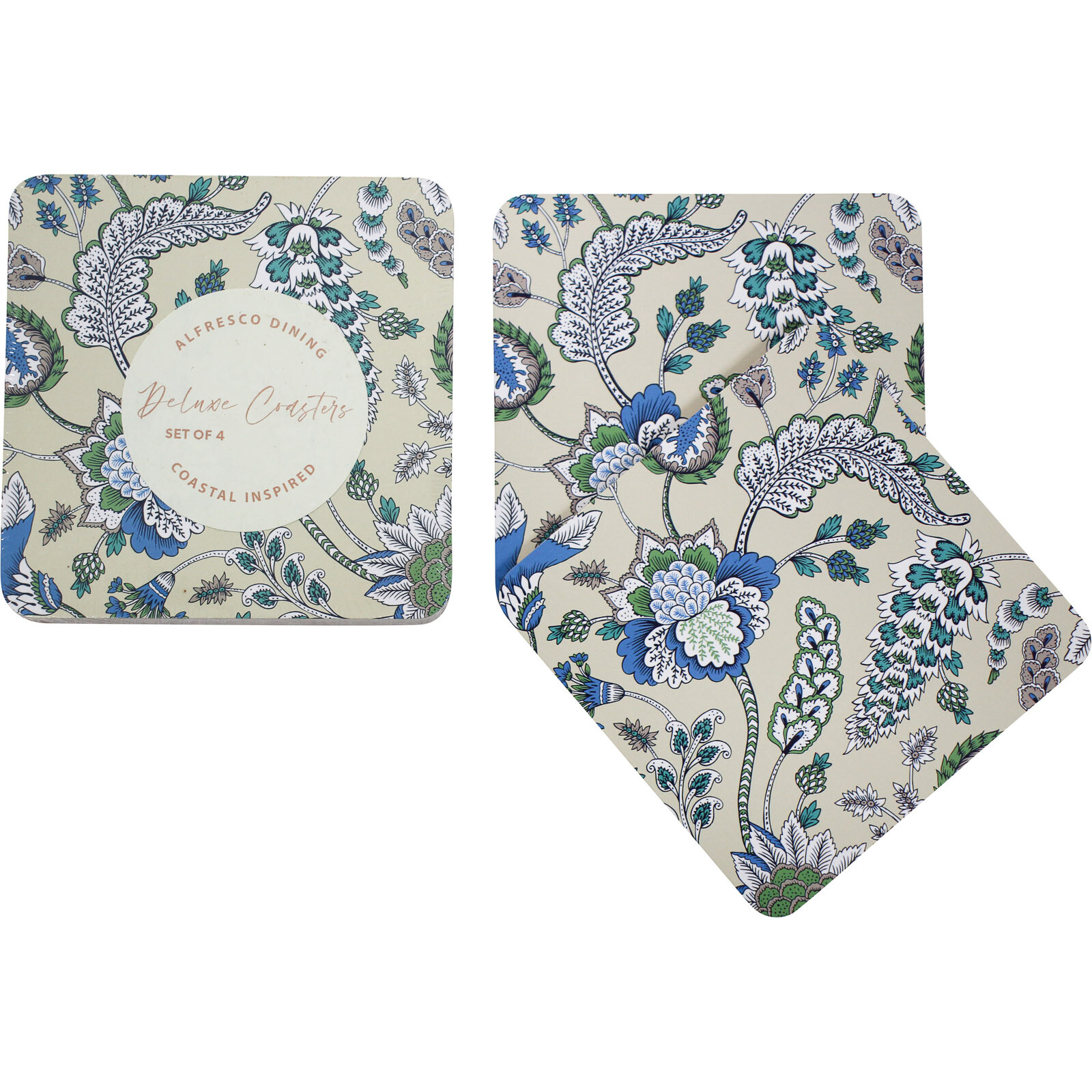 Coasters S/4 Fantasy Flower