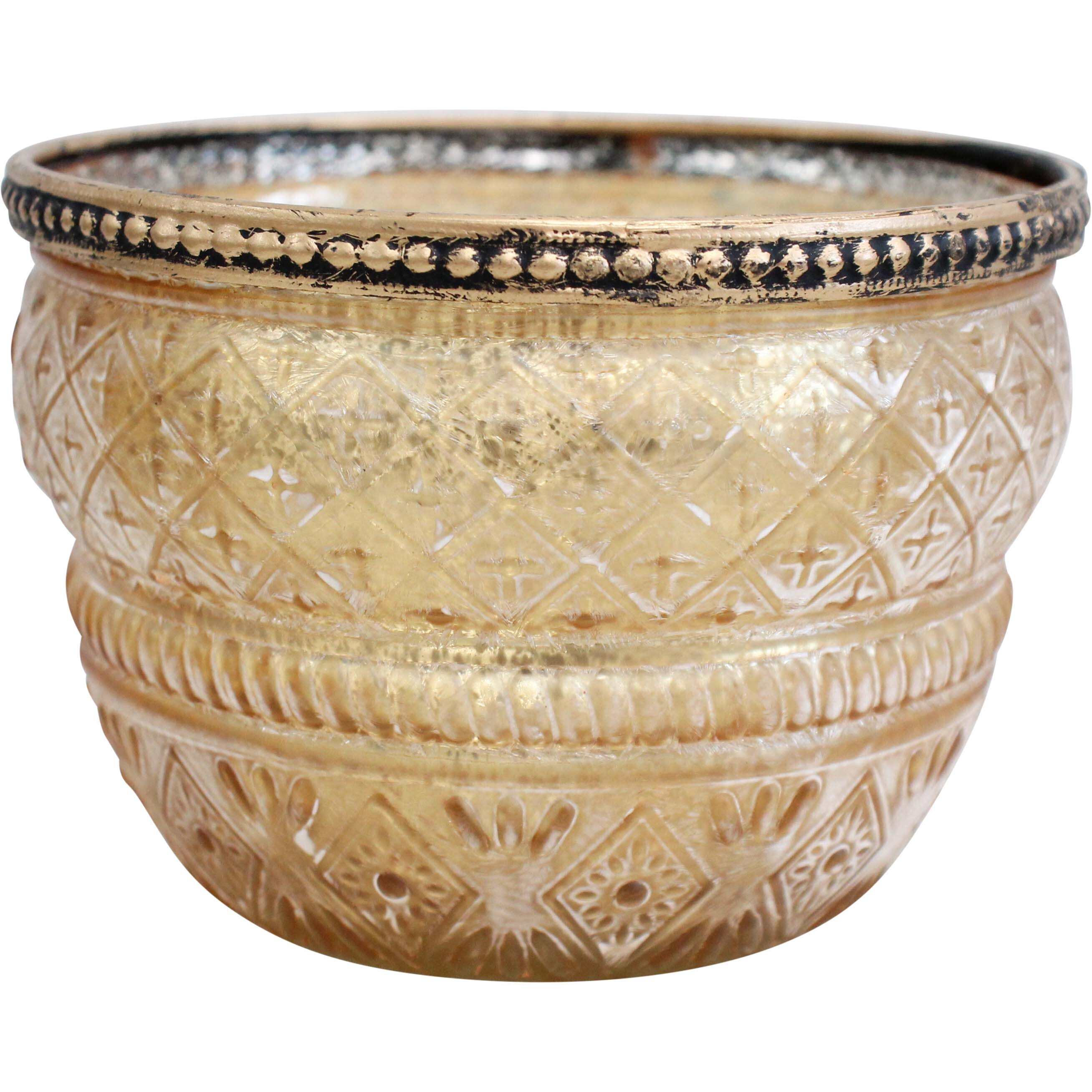 Votive Bowl Gold/Wash