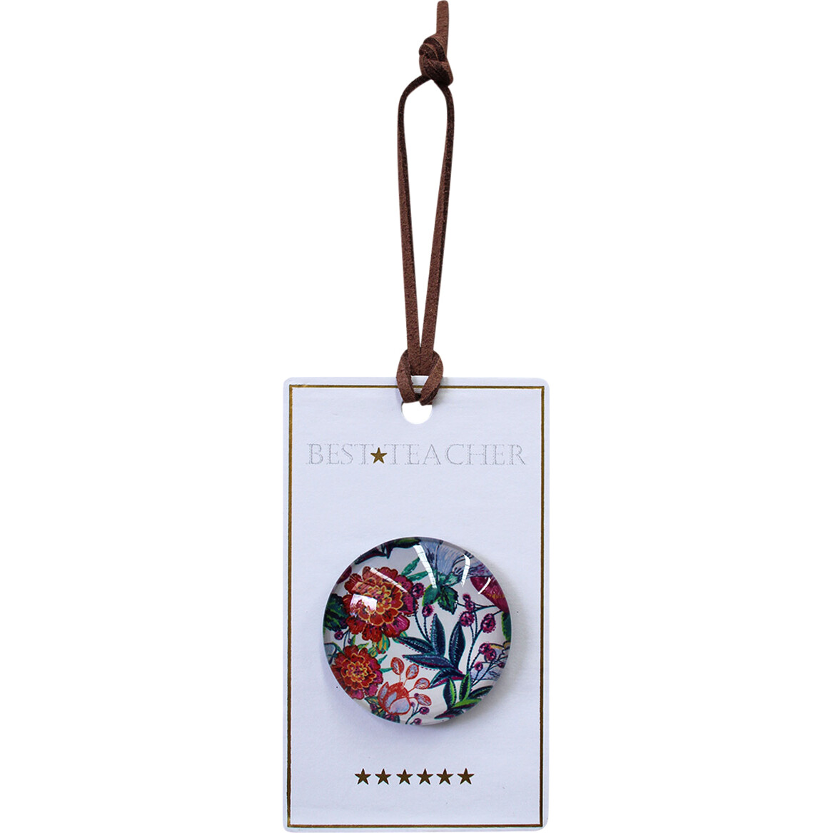 Gift Magnet Best Teacher Floral Bright