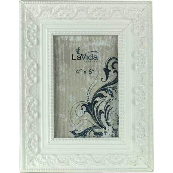 Frame White Scallope