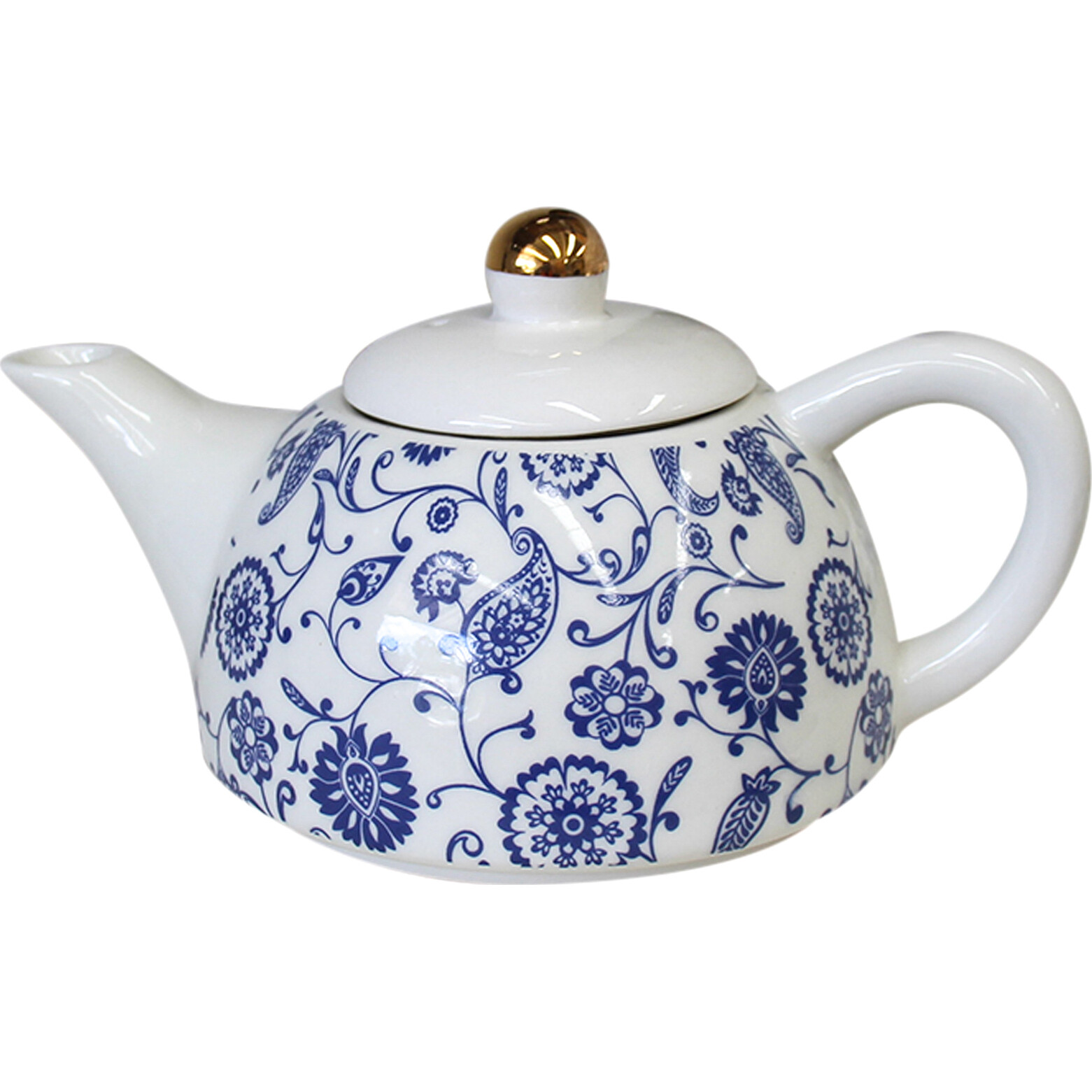 Teapot Indian Blue