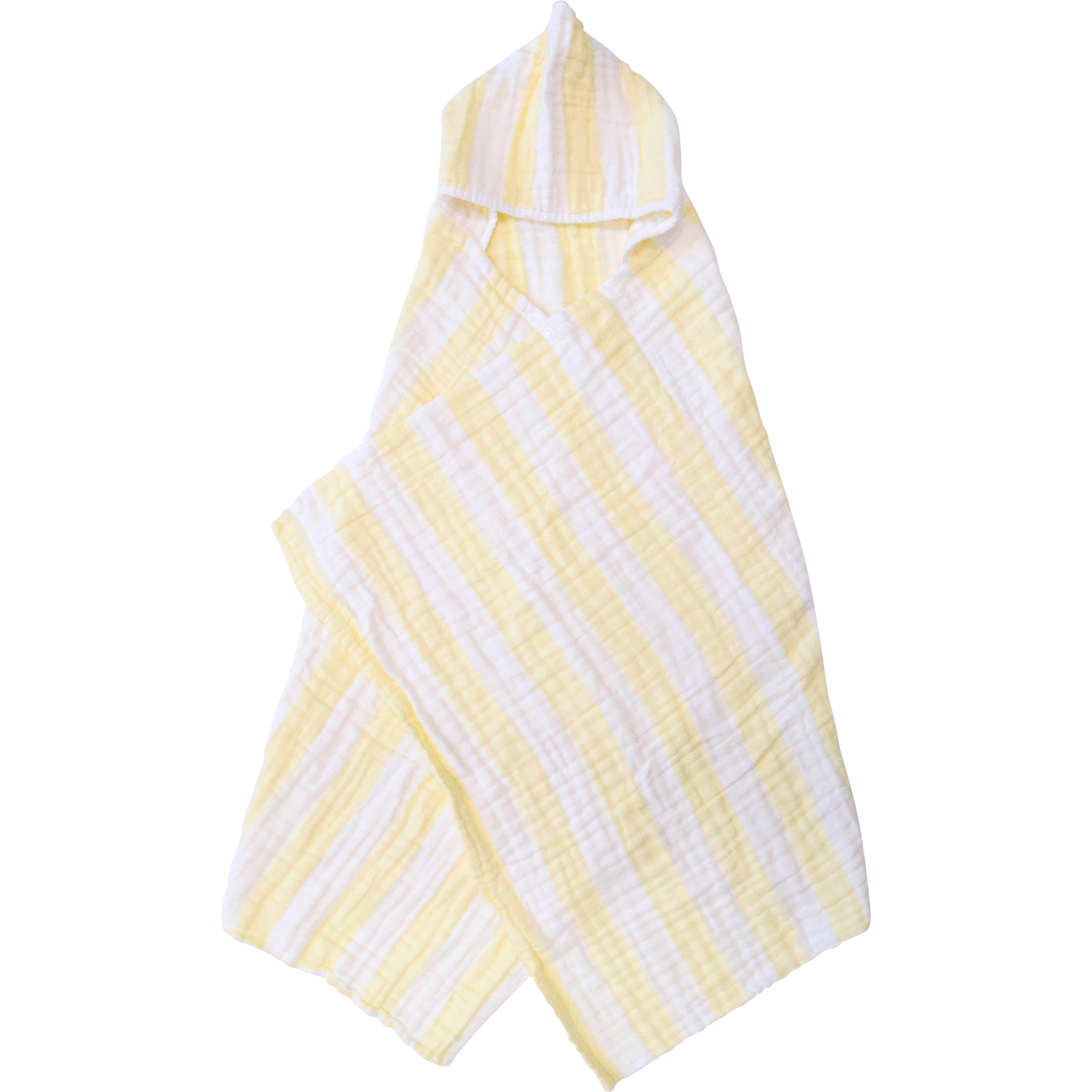 Cotton Hooded Wrap Yellow