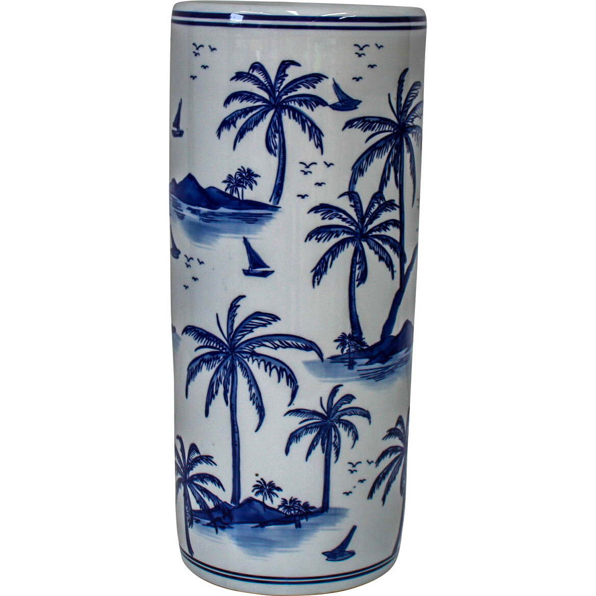 # Umbrella Holder Blue Palm