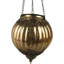 Hang Votive Bauble Gold