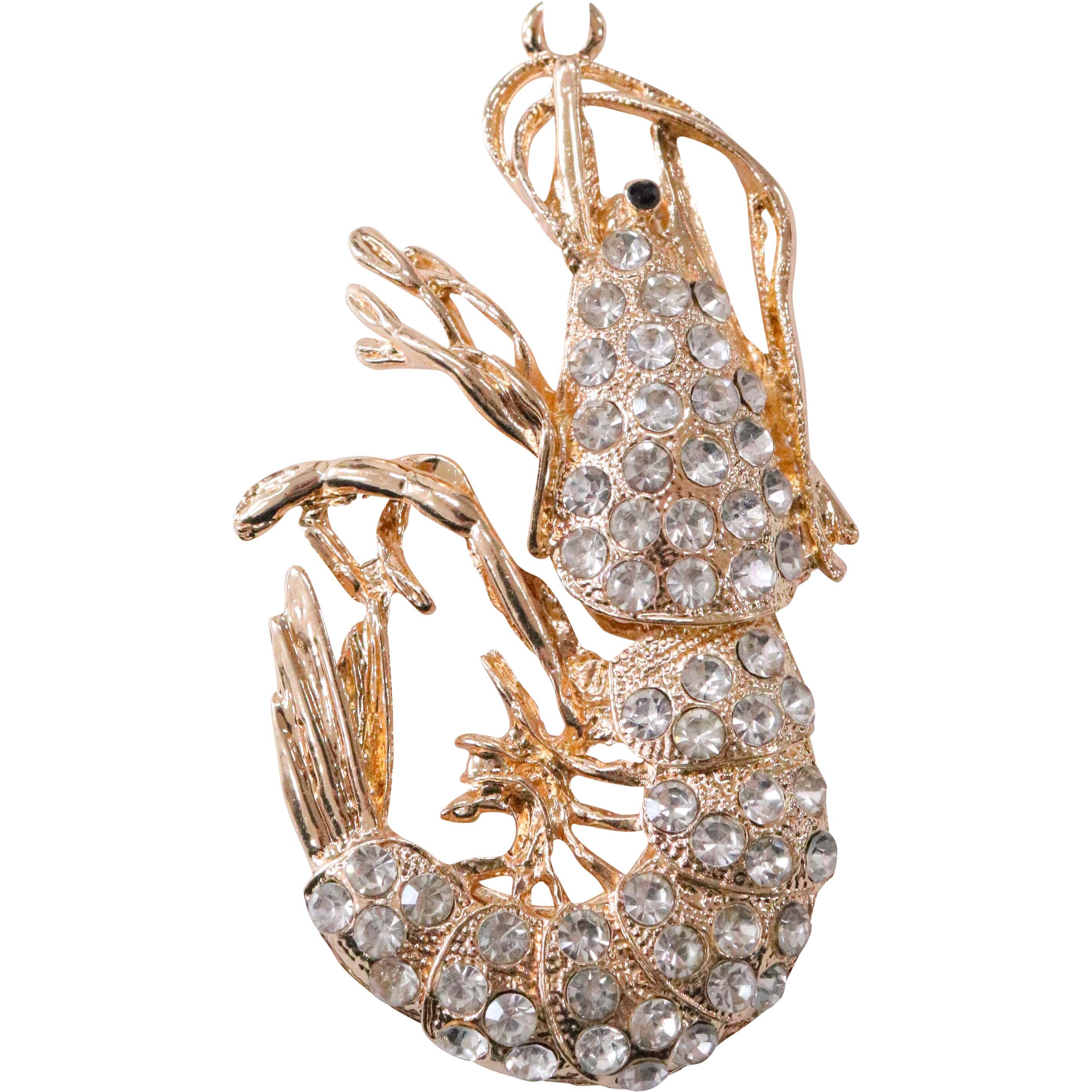 Ornament Diamonte Prawn