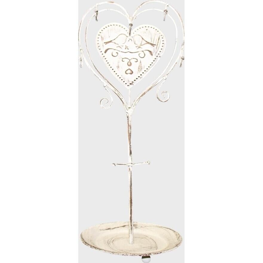 Jewellery Stand Heart w/ Birds