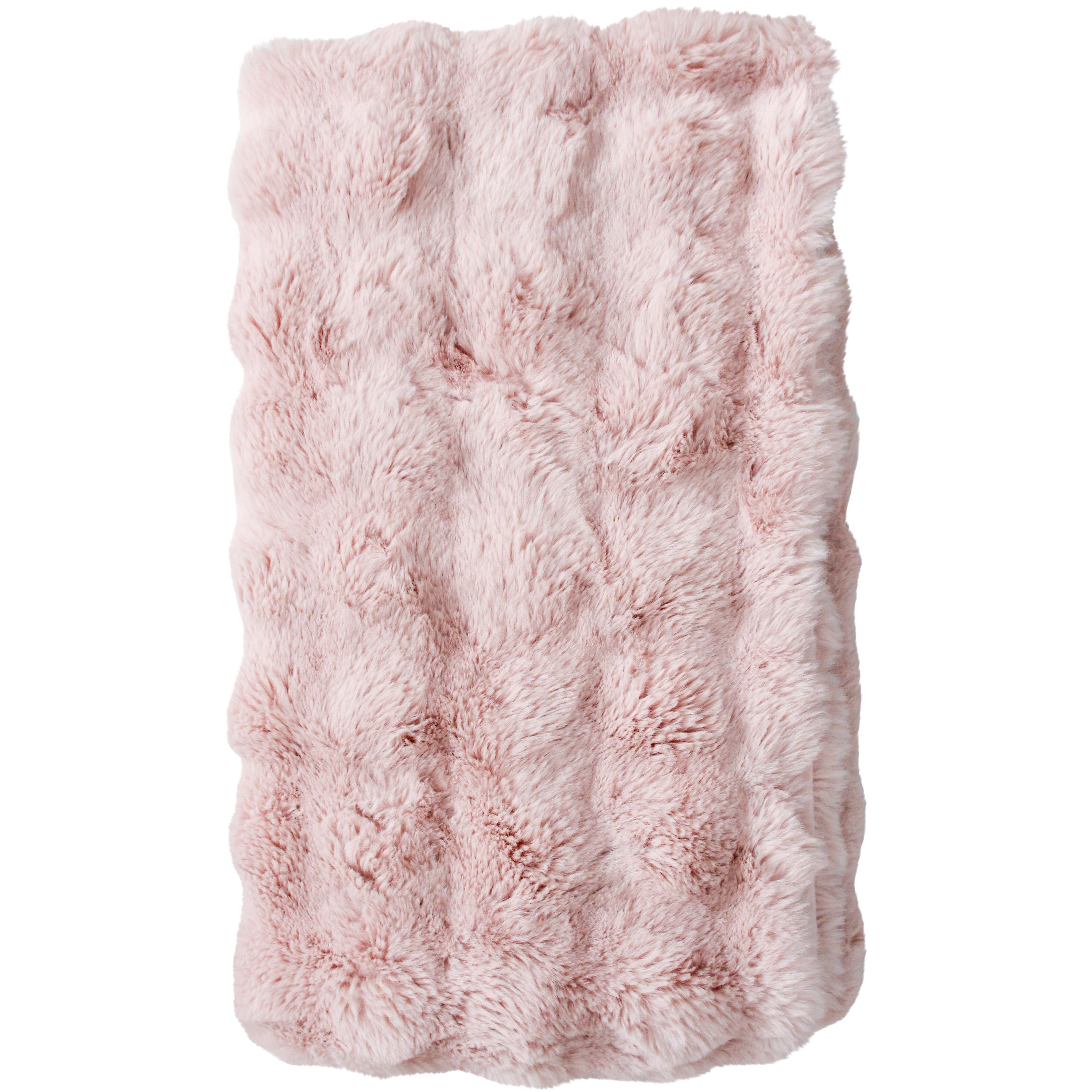 Lux Faux Fur Throw Crepe