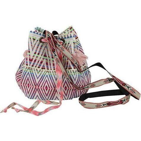 Shoulder Bag Hippy Poms