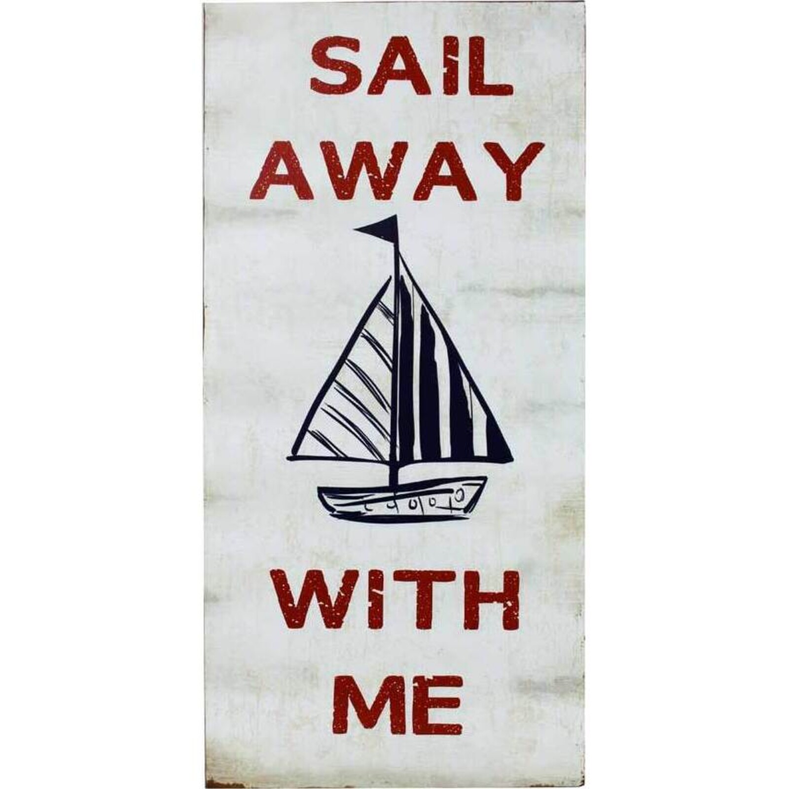 Tin Sign Sail Away