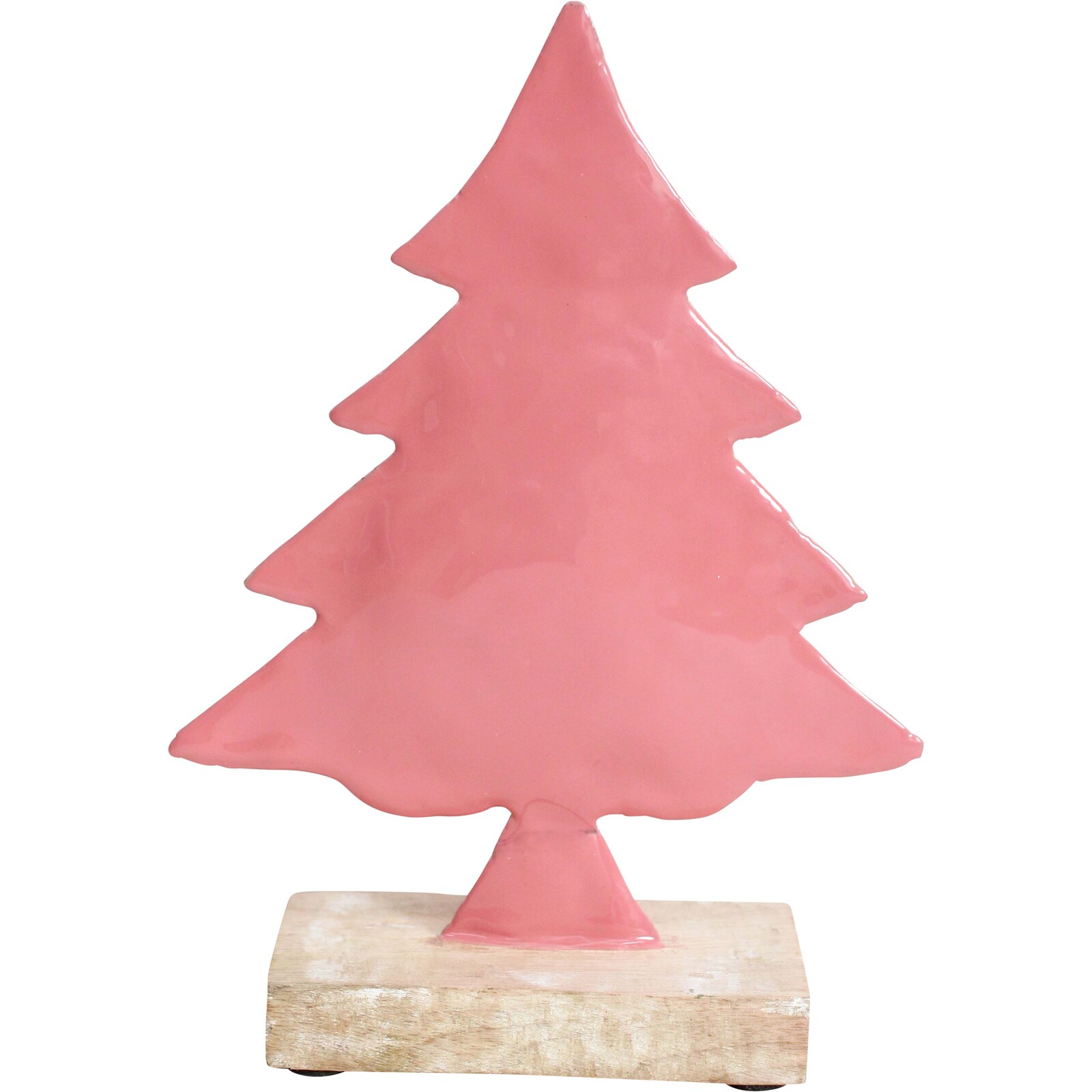 Assorted Xmas Tree Metal Pink - Piece 