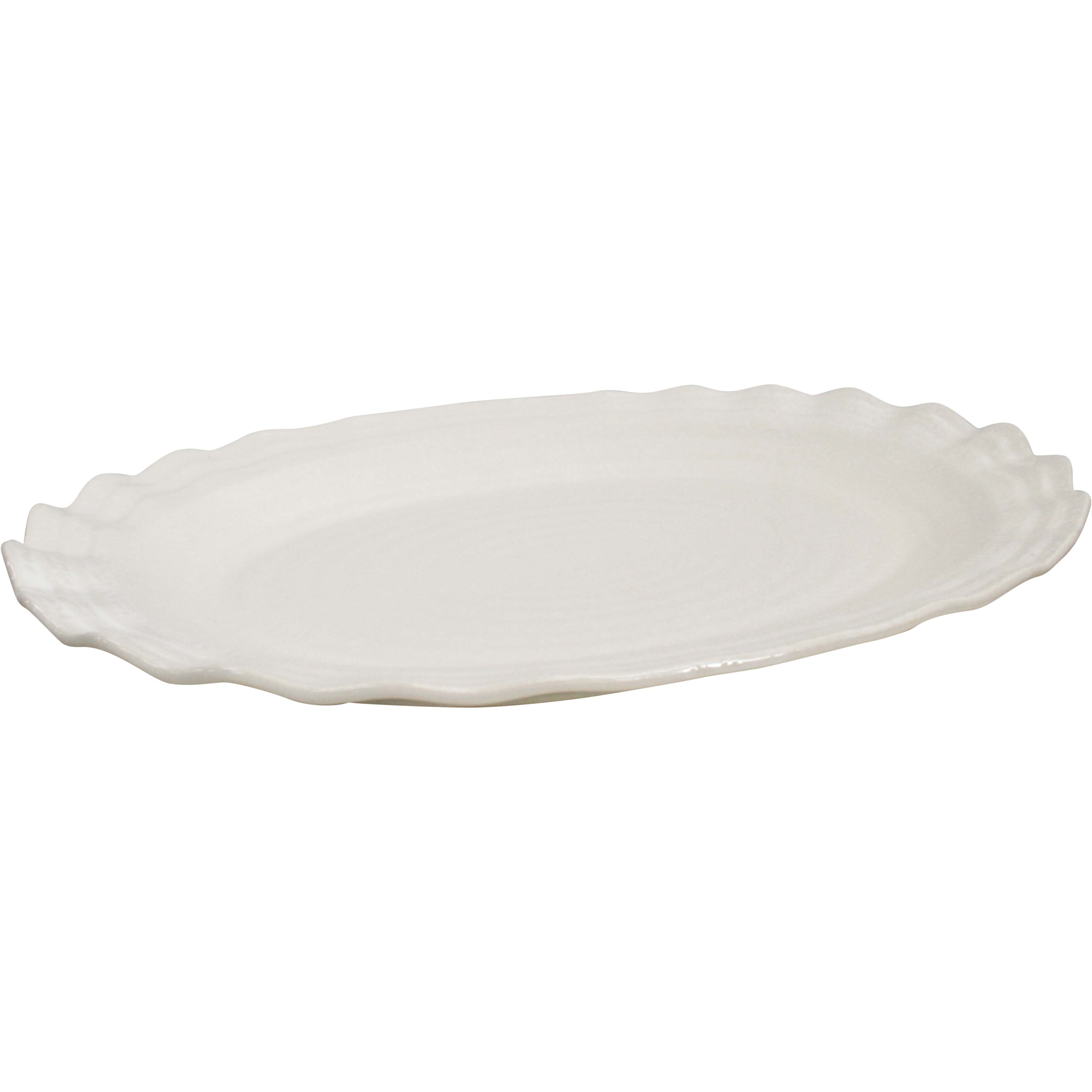 Platter Minorca Oval Ivory XL