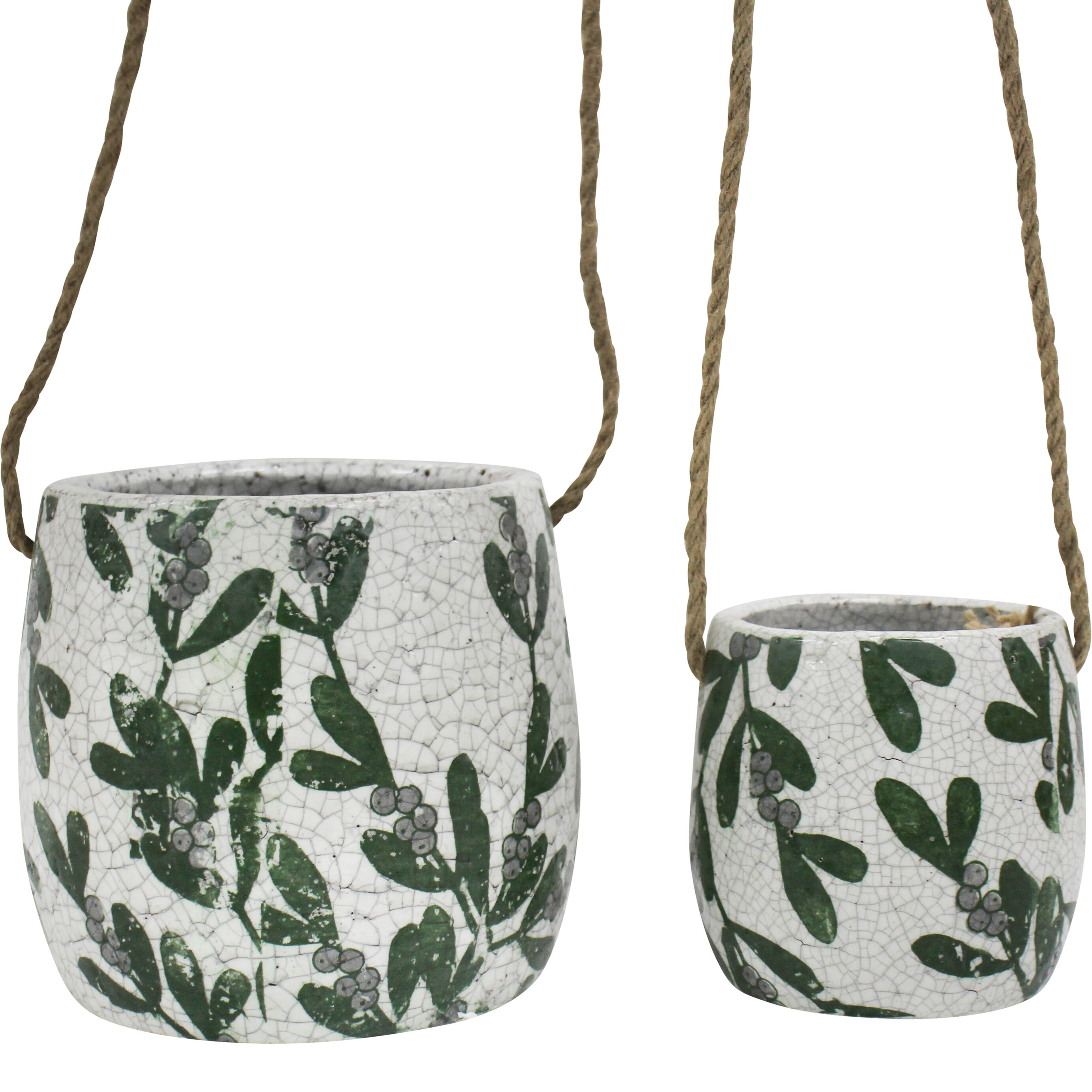 Hanging Pot S/2 Leaves