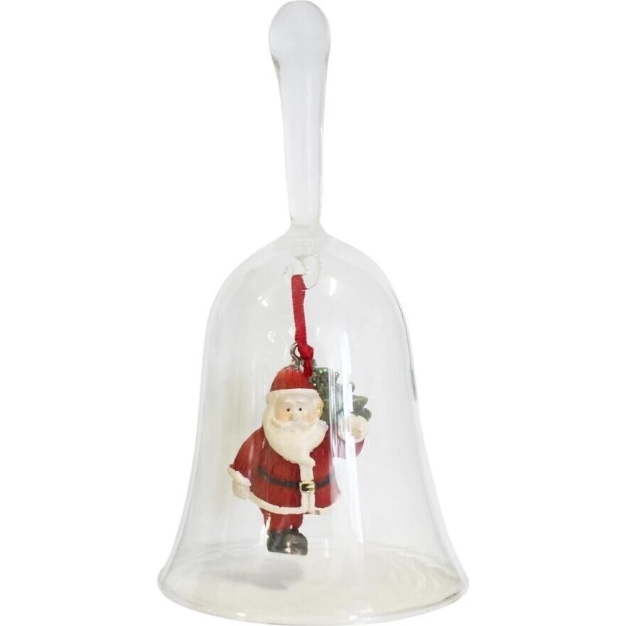 Santa Glass Bell