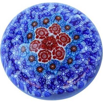 Paperweight-Millefiori Red Star