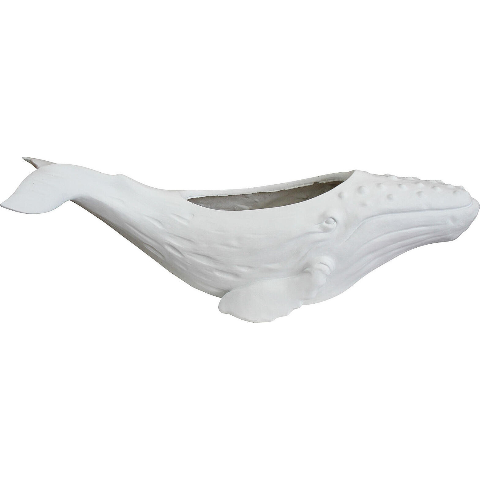 Whale Planter White Lrg