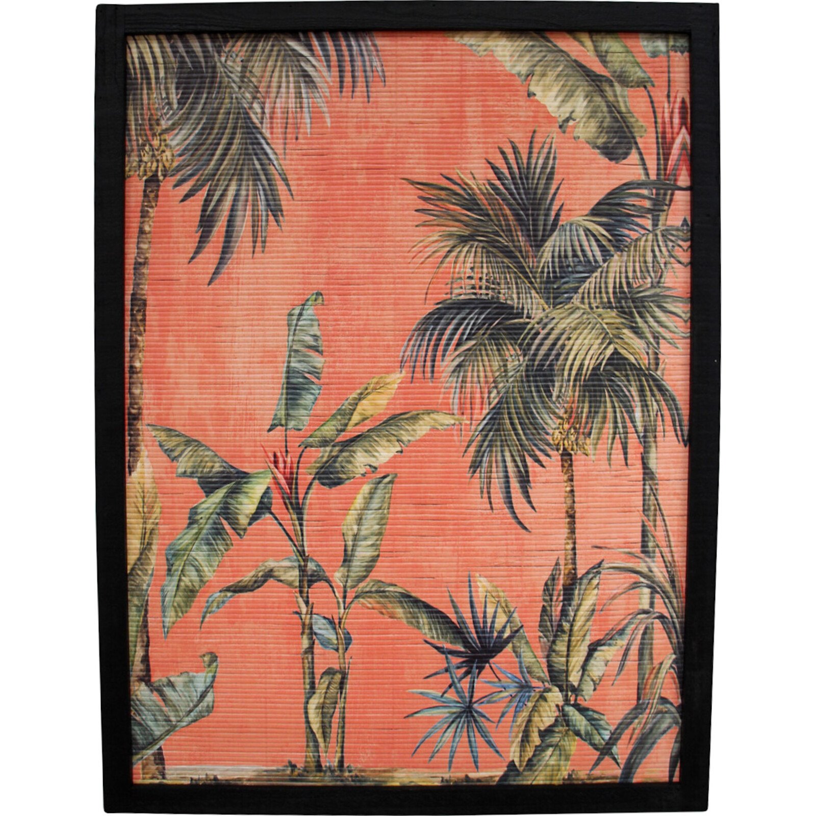 Framed Coral Palms