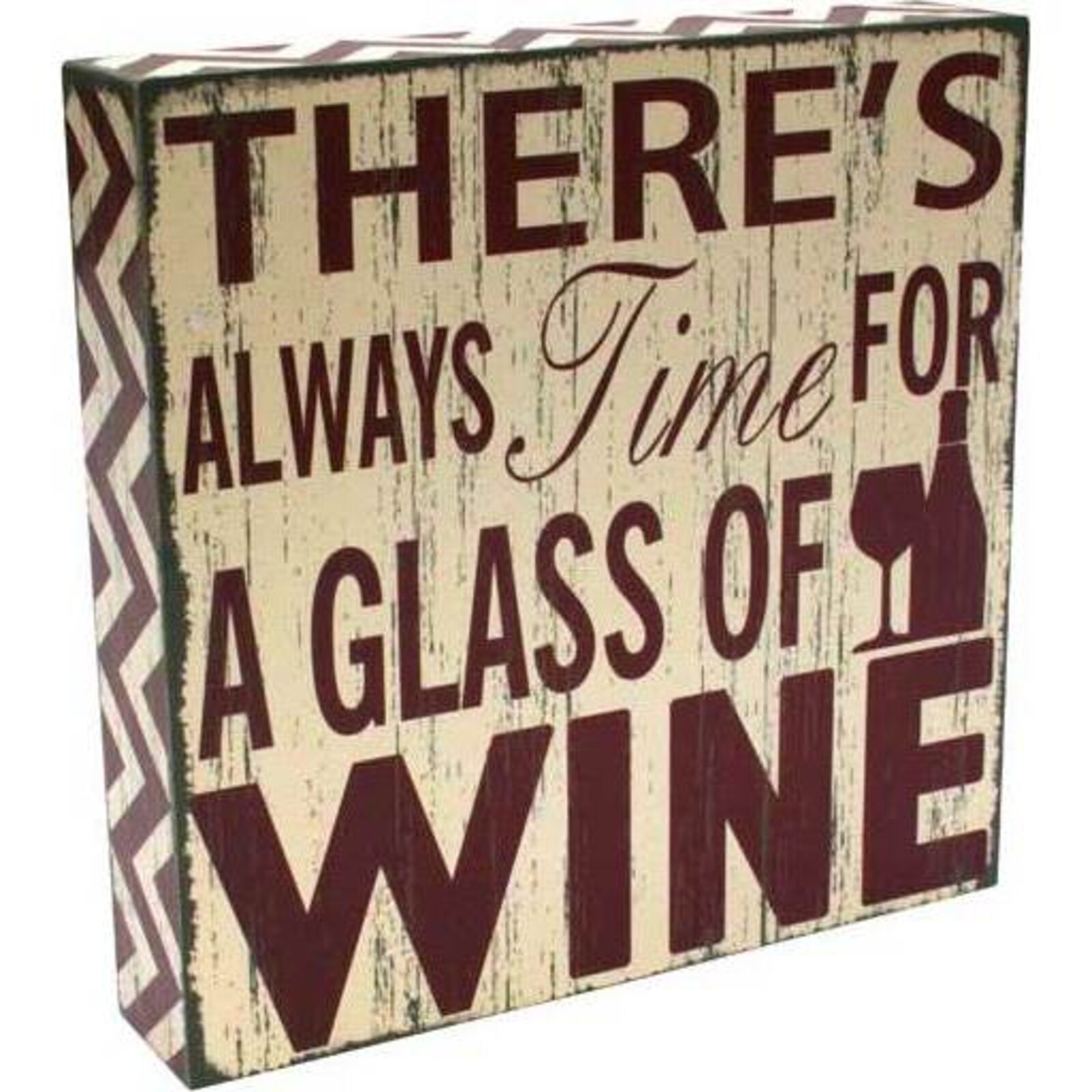 Standing Sign Glass of Wine