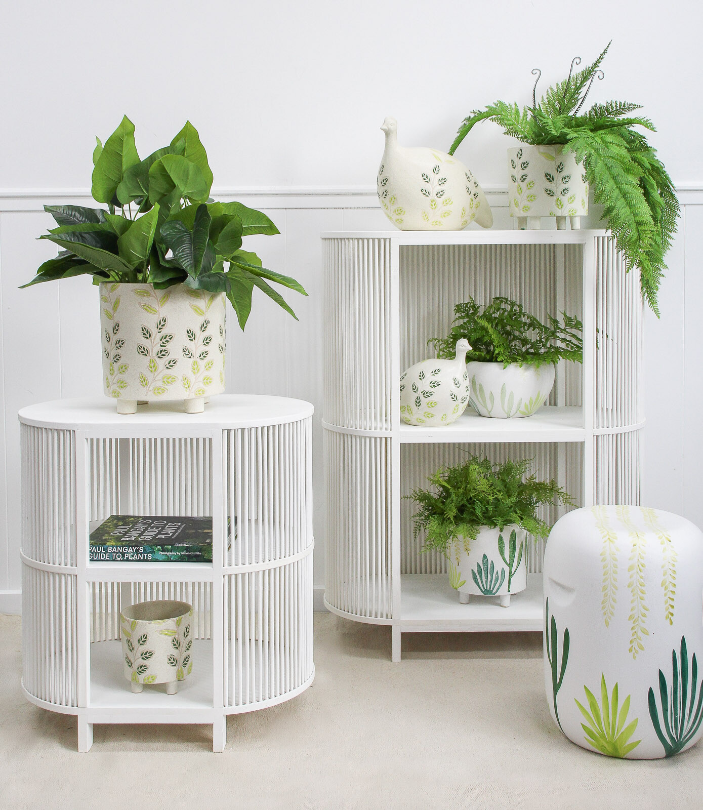  Island  Cabinet White