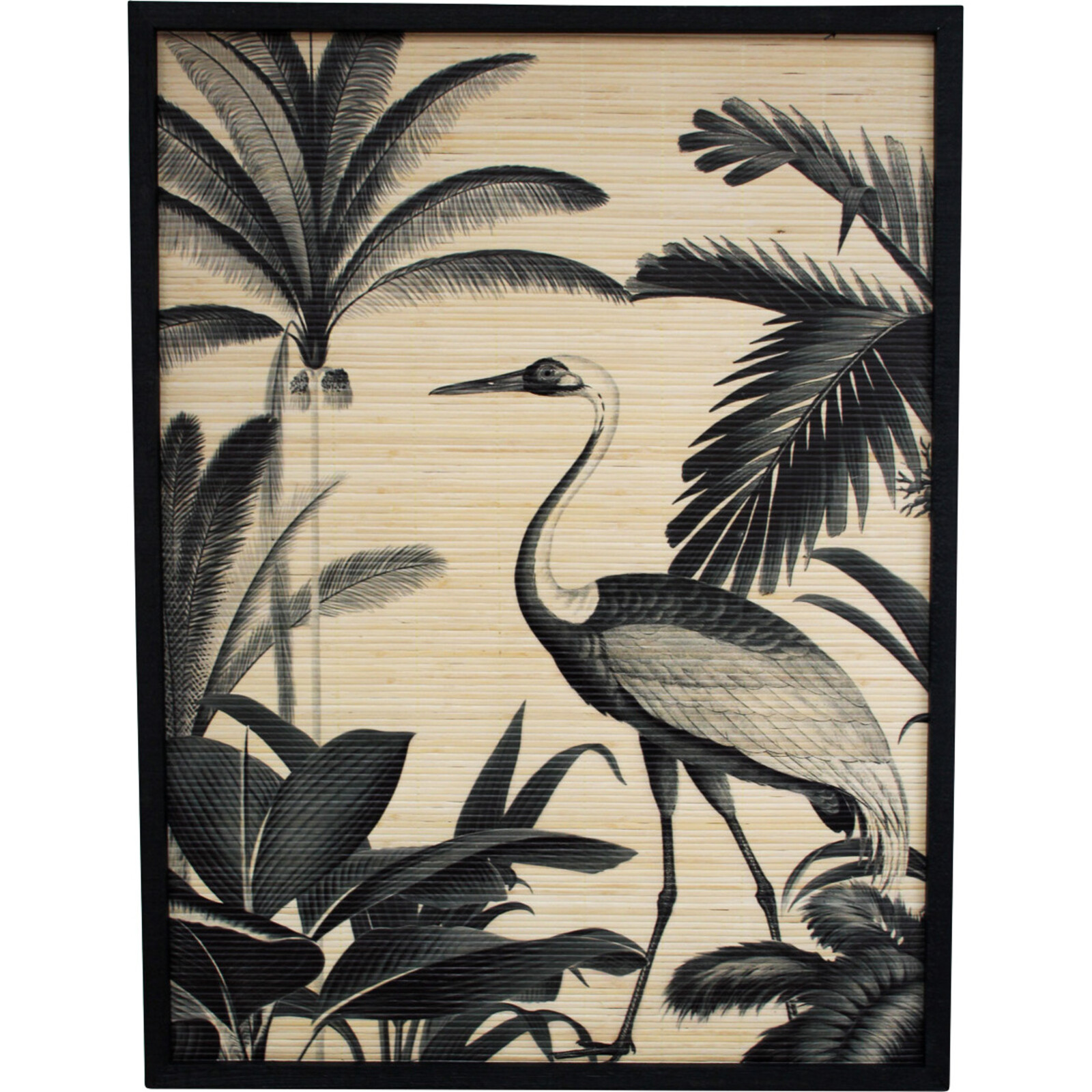 Wall Art Black Stork 1