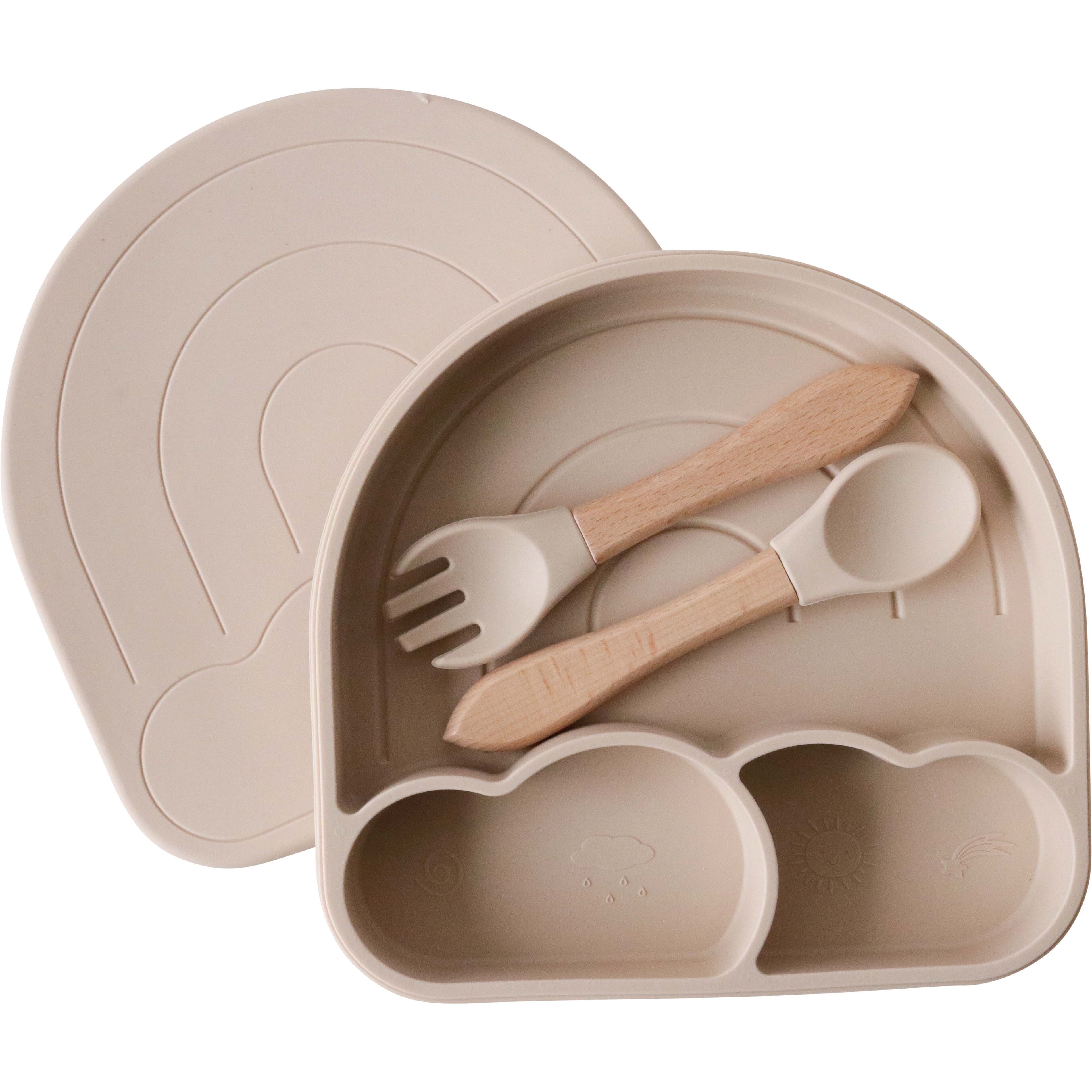 Silicone Bowl Set Arch Tan