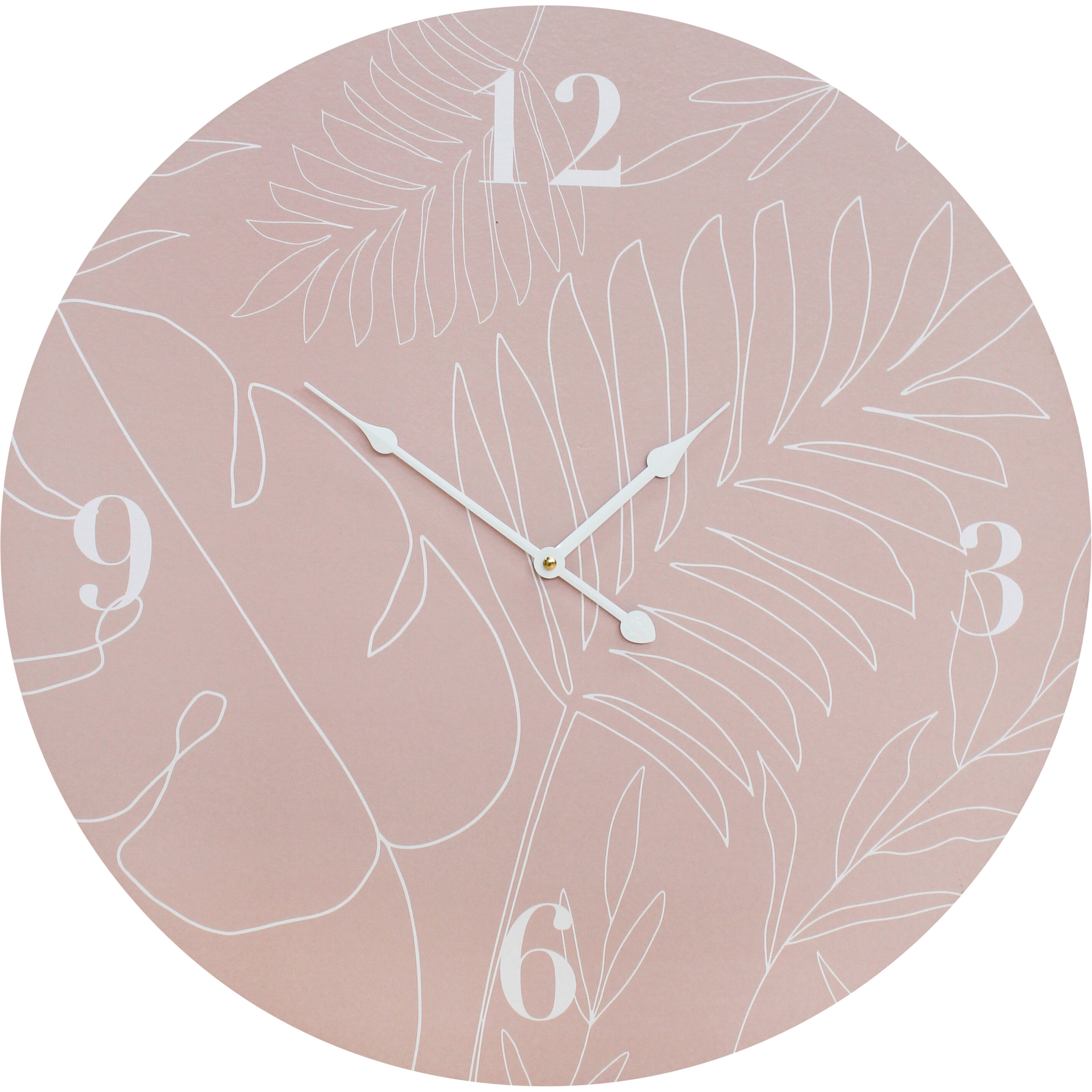  Clock Peach Palm 58cm