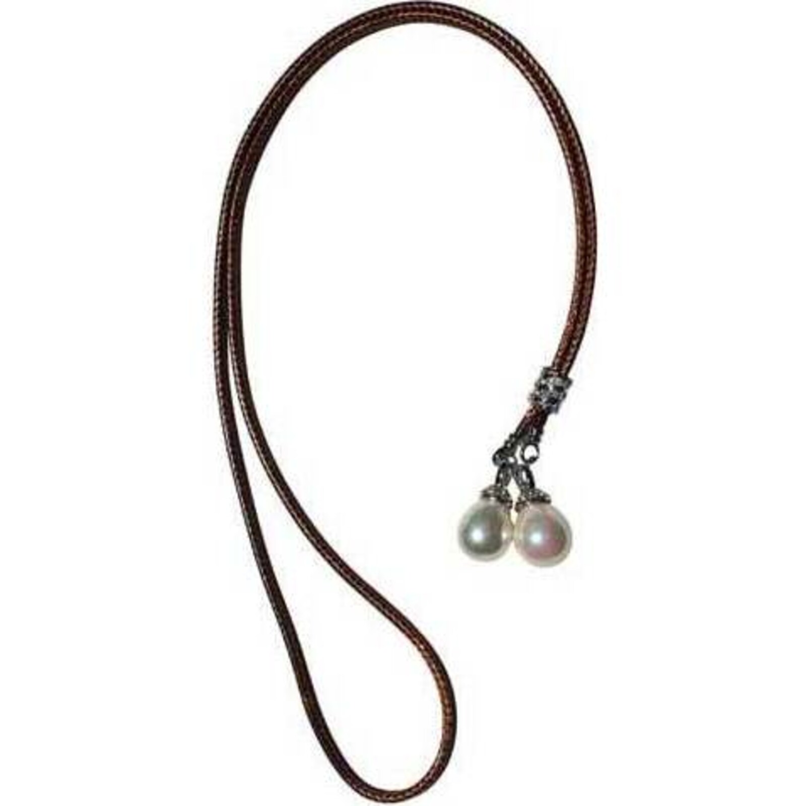 Lanyard Necklace -Double Pearl