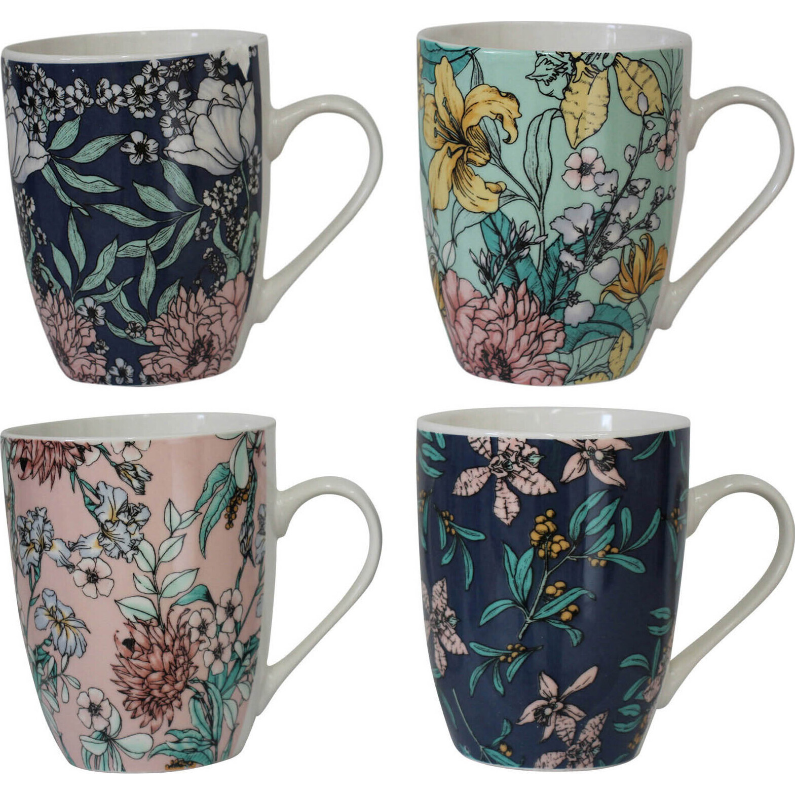 Mugs Pretty Pastels Asstd