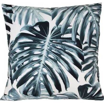 Cushion Monstera Black/White