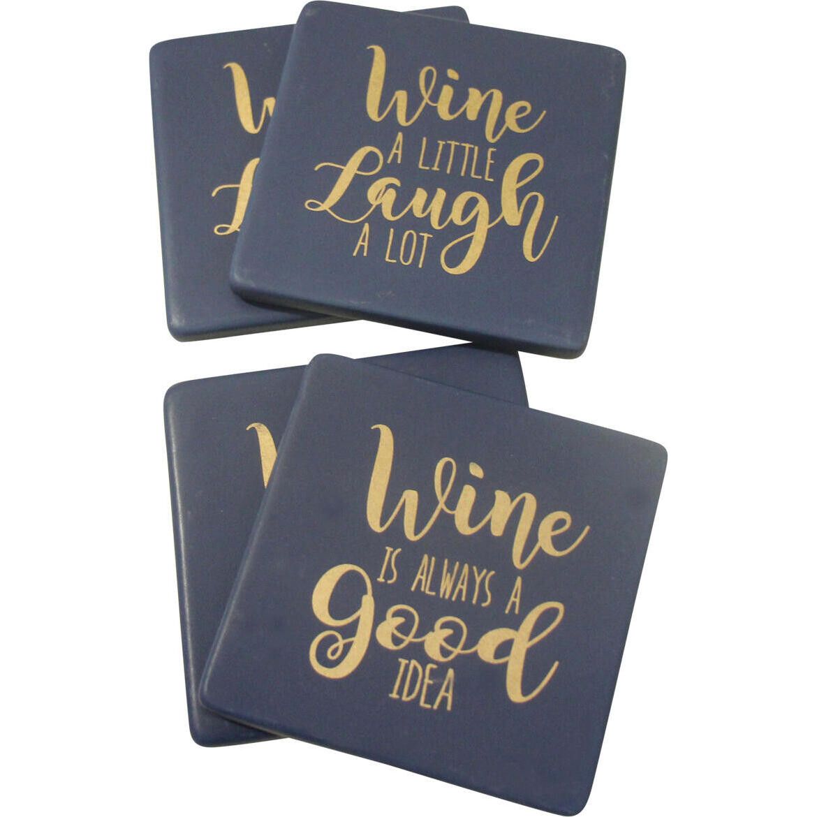 Coasters Wine Navy