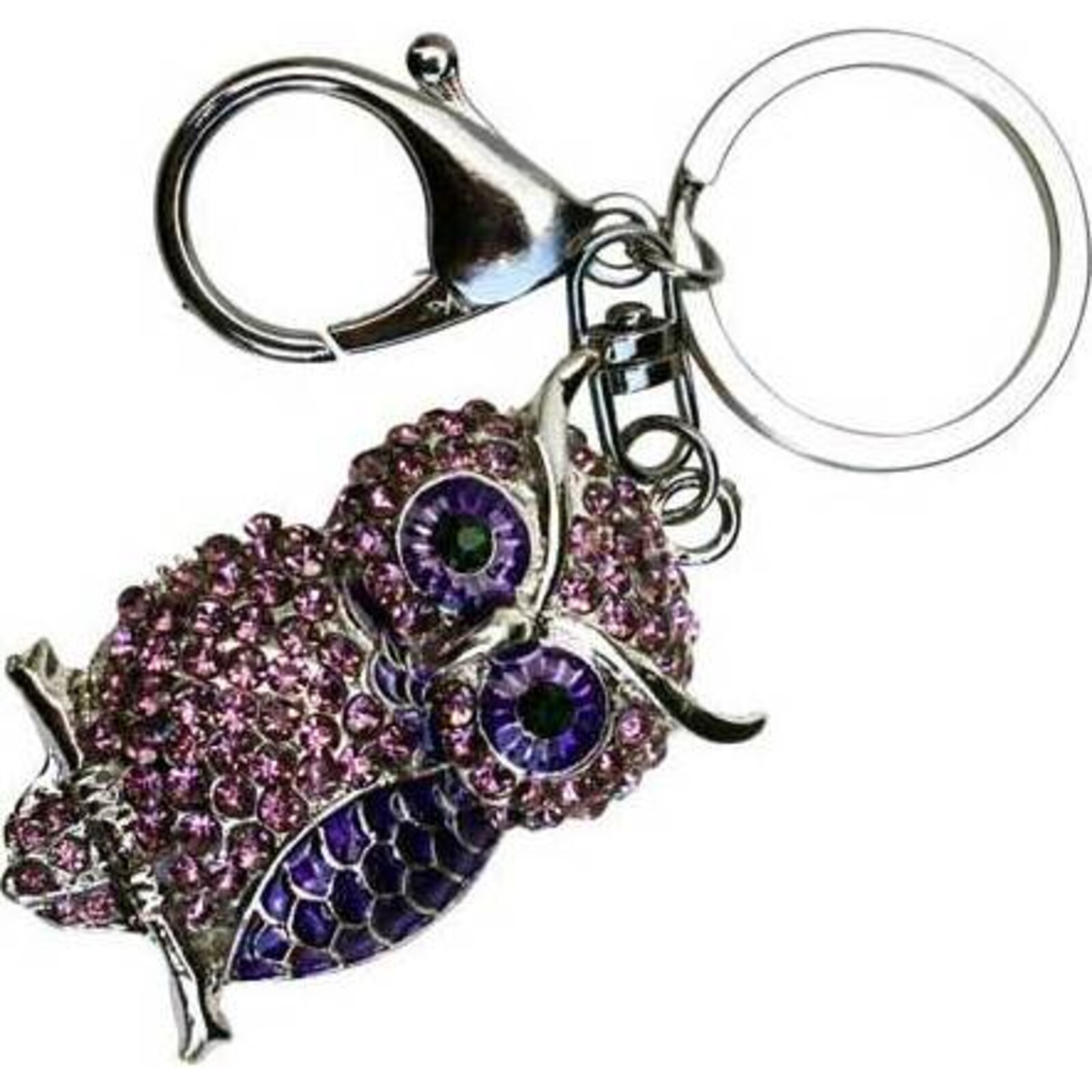 Keyring Purple Owl