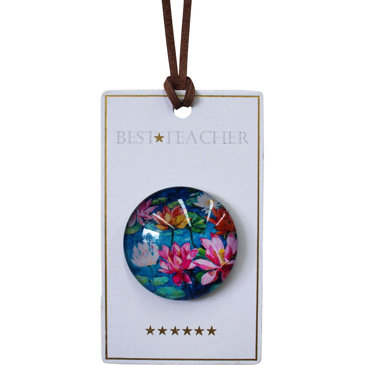 Gift Magnet Best Teacher Lily Pond