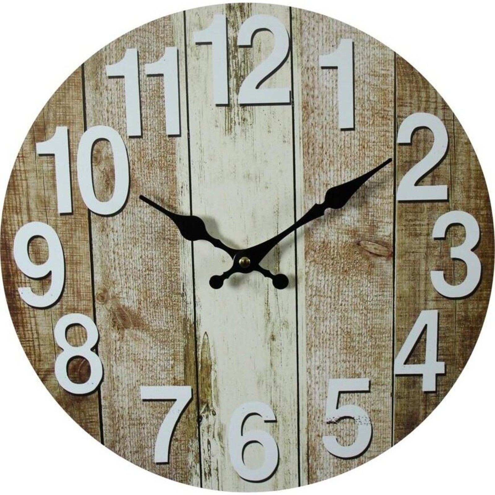 Clock Rustic Boards 34cm